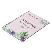 Personalisierte Aquarelllehrerin Notizblock (Linke Seite)