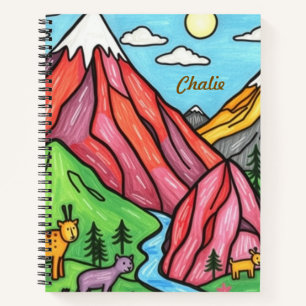 Personalisierte Aquarellmalerei und Skizzierung Notizblock