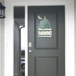 Personalisierte Aquarellmoschee Ramadan Mubarak Aufkleber