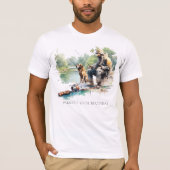 Personalisierte Aquarellparty T-Shirt (Vorderseite)