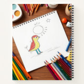 Personalisierte Aquarellpatinierung und Skeching Notizblock (Rückseite)