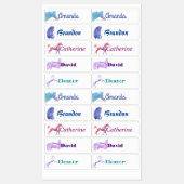 Personalisierte Aquarellpferde Etiketten (Blatt)