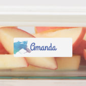 Personalisierte Aquarellpferde Etiketten (Befestigt)