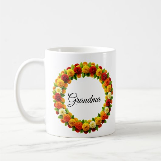 Personalisierte Aquarellschrift Kaffeetasse (Links)