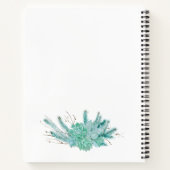 Personalisierte Aquarellsikkulturen Notizblock (Rückseite)