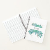 Personalisierte Aquarellsikkulturen Notizblock (Innenseite)