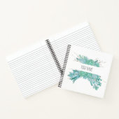 Personalisierte Aquarellsikkulturen Notizblock (Innenseite)