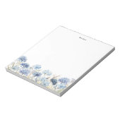 Personalisierte Aquarellstaub Notizblock (Rotiert)