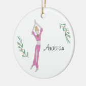 Personalisierte arabische Keepake Keramik Ornament (Links)