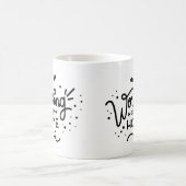 Personalisierte Arbeit von Zuhause | Typografie | Kaffeetasse (Mittel)