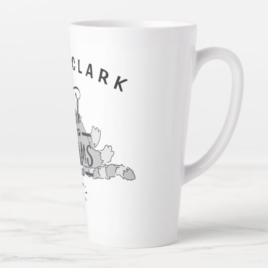 Personalisierte Arbeit wie Ihre Träume hängt davon Milchtasse (Rechts)