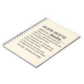 Personalisierte Arbeits-Beste-Freundin-Definition Notizblock (Linke Seite)