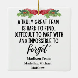 Personalisierte Arbeitskollegin Verlassend anwesen Keramikornament