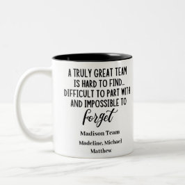 Personalisierte Arbeitskollegin Verlassend anwesen Zweifarbige Tasse