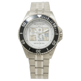 Personalisierte Architektenpläne Armbanduhr