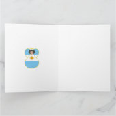 Personalisierte argentinische Fahne für den Angel Karte (Innenseite)