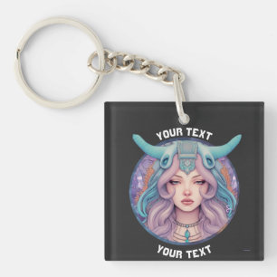 PERSONALISIERTE ARIEN ZODIAC SIGN SCHLÜSSELANHÄNGER