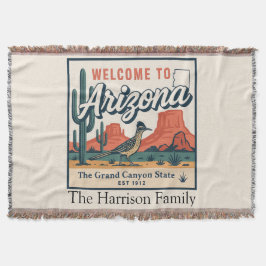 Personalisierte Arizona-Wurfdecke Decke
