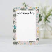Personalisierte Armadillo-Notecards Dankeskarte (Stehend Vorderseite)
