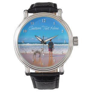 Personalisierte Armbanduhr mit Foto Ihres Haustier