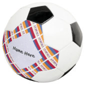 Personalisierte armenische und armenische Flagge Fußball (Dreiviertel)