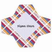 Personalisierte armenische und armenische Flagge Fußball (Flach)