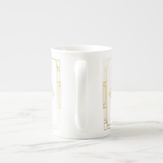 Personalisierte Art Deco China Tasse (Rückseite)