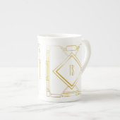 Personalisierte Art Deco China Tasse (Vorderseite Rechts)