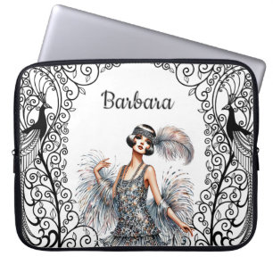 Personalisierte Art Deco Laptopschutzhülle