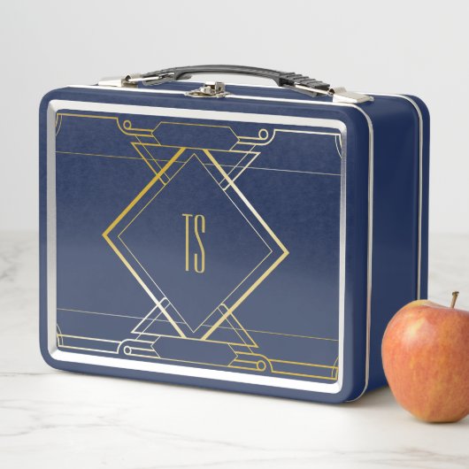 Personalisierte Art Deco Lunch Box / Storage Box (Beispiel)