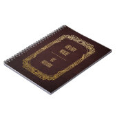 Personalisierte Art Deco Notizblock (Linke Seite)