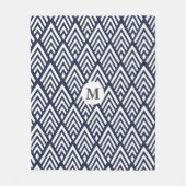 personalisierte Art-Deco-Pfeile der 1920er Jahre Fleecedecke (Vorderseite)