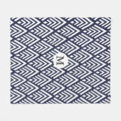 personalisierte Art-Deco-Pfeile der 1920er Jahre Fleecedecke (Vorderseite (Horizontal))