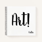 Personalisierte Art Notizblock (Vorderseite)