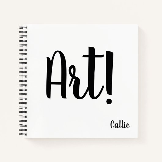 Personalisierte Art Notizblock (Vorderseite)