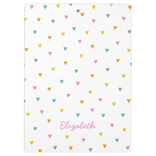 Personalisierte Art Rainbow Klemmbrett (Rückseite)