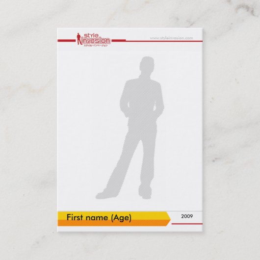 Personalisierte Arthandelskarte #2 Visitenkarte (Vorderseite)