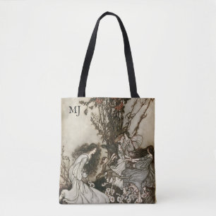 Personalisierte Arthur Rackham Feen Fantasy-Tasche Tasche