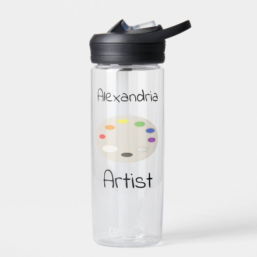 Personalisierte Artist Art Palette Trinkflasche (Links)