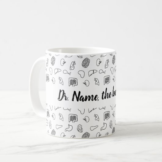 Personalisierte Ärzteorgane Kaffeetasse (Vorderseite Links)