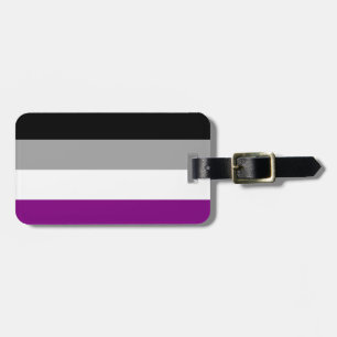 Personalisierte asexuelle Flagge Gepäckanhänger