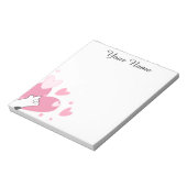 Personalisierte ASL I-Liebe Sie kauen Herz Notepad Notizblock (Rotiert)