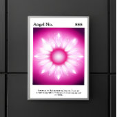 Personalisierte Ästhetik Aura Angel Zahlenposter Poster