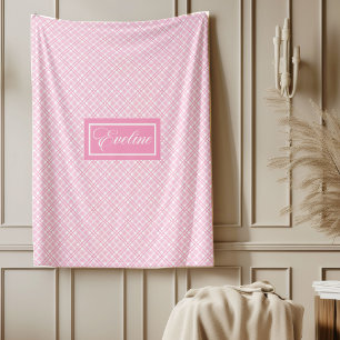 Personalisierte Ästhetikdecke Chic Pastell-Design Fleecedecke