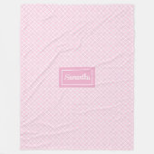 Personalisierte Ästhetikdecke Chic Pastell-Design Fleecedecke (Vorderseite)