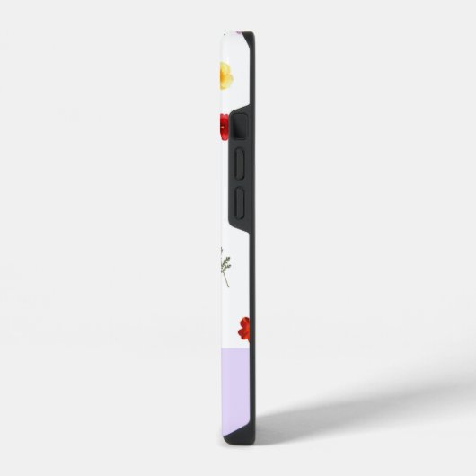 Personalisierte ästhetische Blume Handy Case iPhone Hülle (Linke Seite)