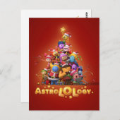 Personalisierte AstroLOLogy Weihnachtskarte Postkarte (Vorne/Hinten)