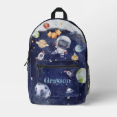 Personalisierte Astronauten Bedruckter Rucksack (Vorderseite)