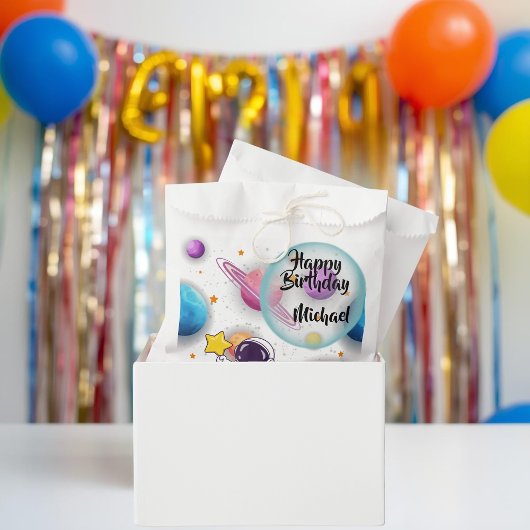Personalisierte Astronauten- & Planeten-Geschenktü Geschenktütchen