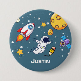Personalisierte Astronauten-Schulmaterialien im We Button